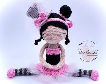 TUTORIEL LUCIE, la danseuse _ Patron personnage au crochet _ poupée / amigurumi (fr)