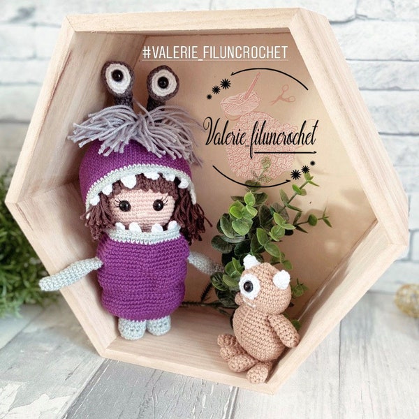 3 TUTORIELS _ BOUH + son deguisement + son doudou _ patron crochet/amigurumi (français ET anglais)