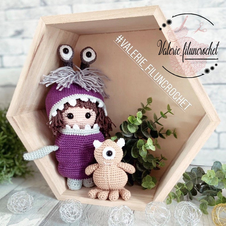 3 TUTORIELS _ BOUH son deguisement son doudou _ patron crochet/amigurumi français ET anglais image 8