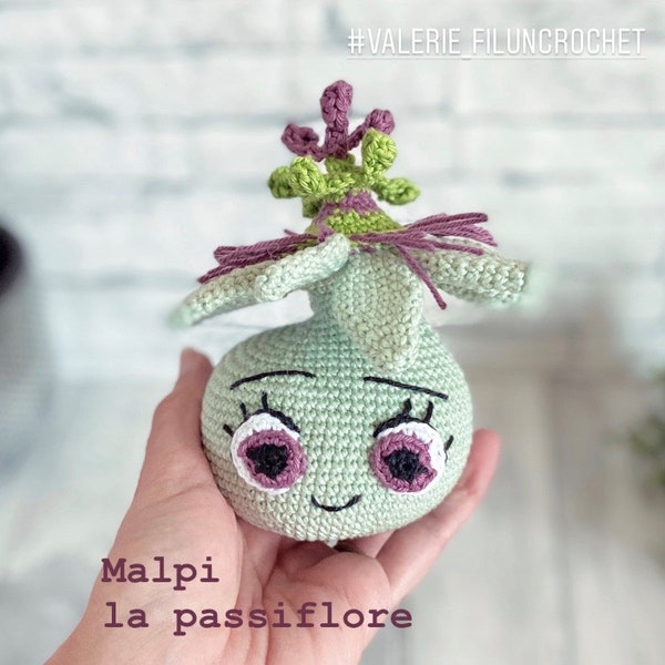 SUPPLÉMENT A LUMI - MALPI, la Passiflore - Fleurs en crochet - Les Lumis  _ patron au crochet / amigurumi (français)