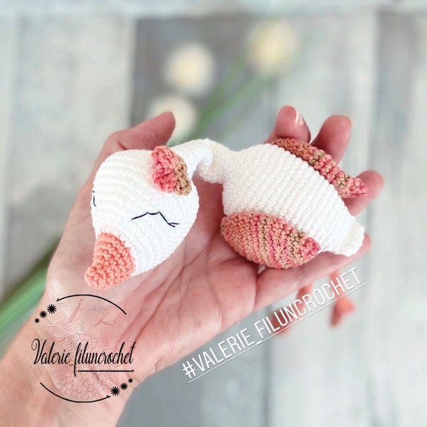 CELINE TUTORIAL, the Swan, "Les Compagnons Mignons" collection _ crochet pattern / amigurumi (french)