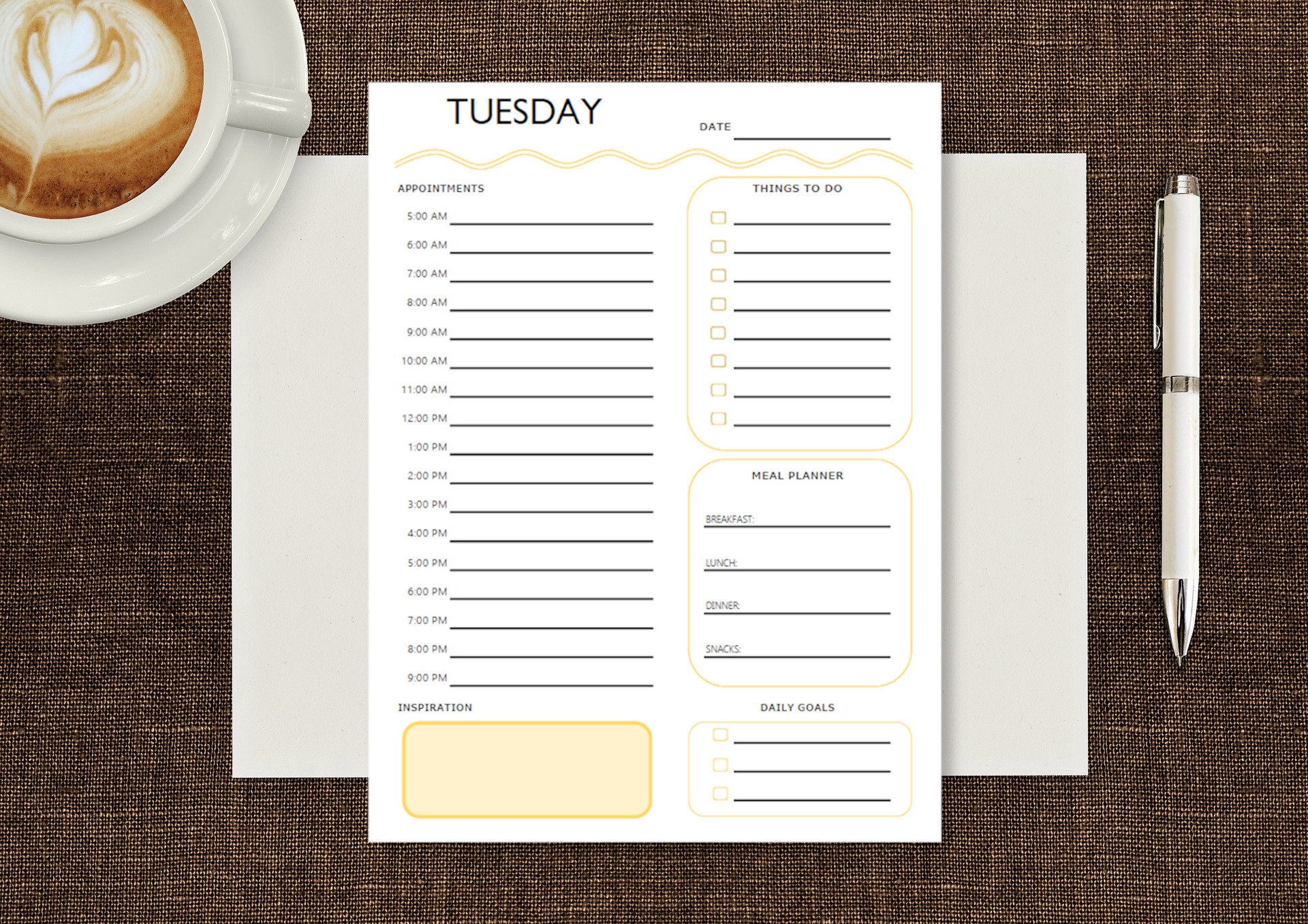 Daily Printable To Do List Checklist Planner This Week Instant Download