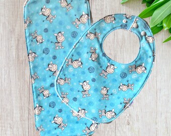 Baby Shower Gift, Bib and Burp Cloth Set, Baby Gift Idea, Australian Sellers, Newborn Gift, New Mum Gift, Expecting Mum, Gift for Baby Boy