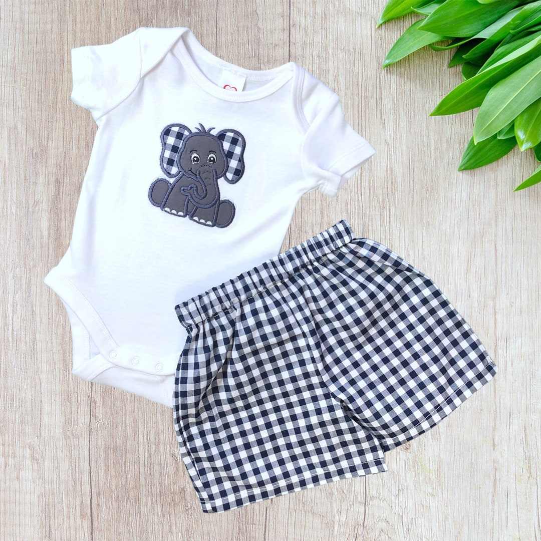 Baby Boy Clothes, Australian Baby Clothes, Baby Boy Gift, Gingham Baby Clothes, Newborn Gift