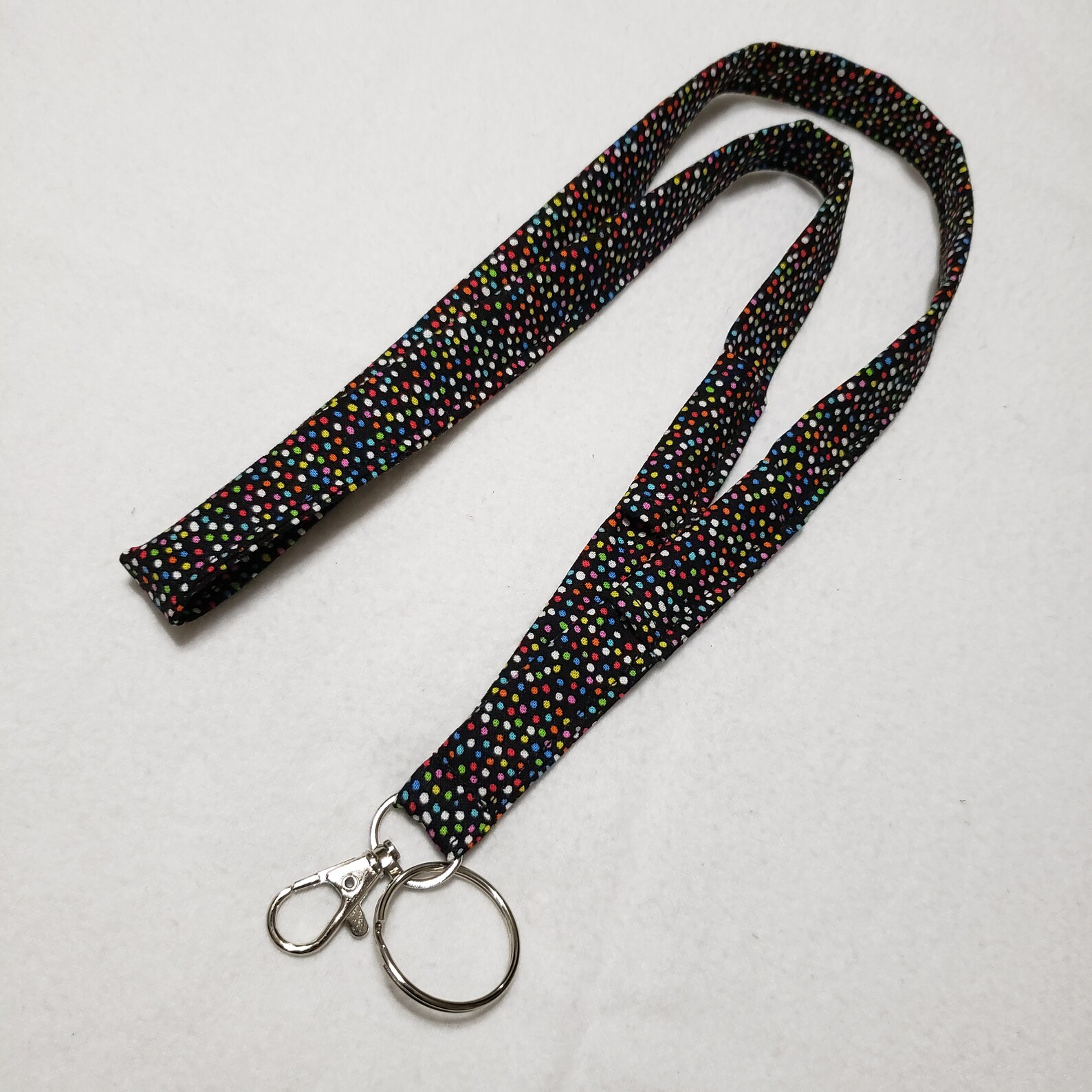 Multicolor Microdot Lanyard With 2 Pen Loops Glasses Loop Etsy
