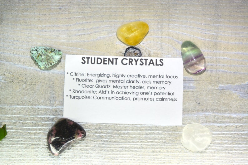 Student Crystals Kit Student Crystals Set Rocks Healing Etsy