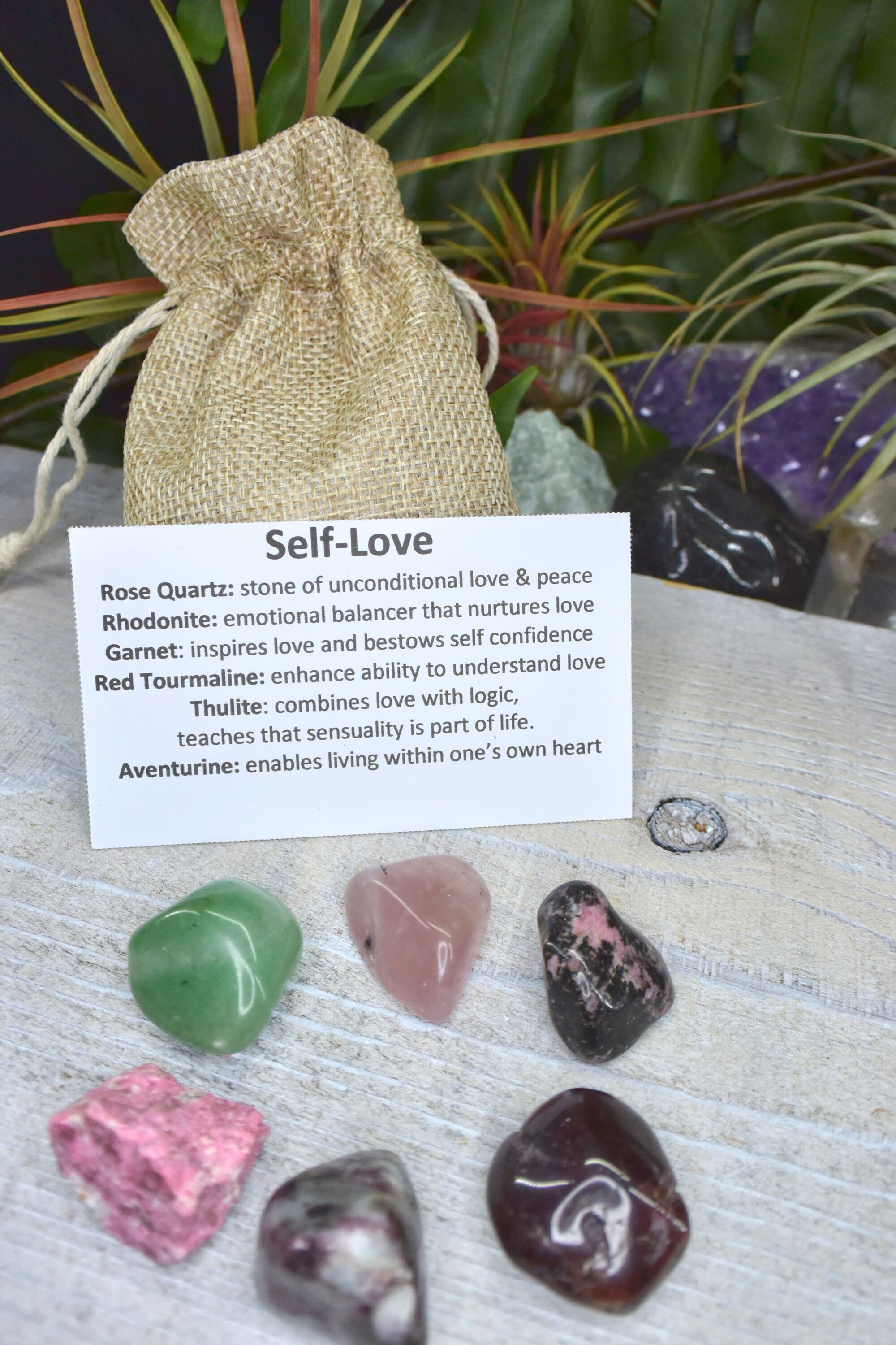Self Love Crystals Selflove Set Gemstones Self Love Stones Etsy