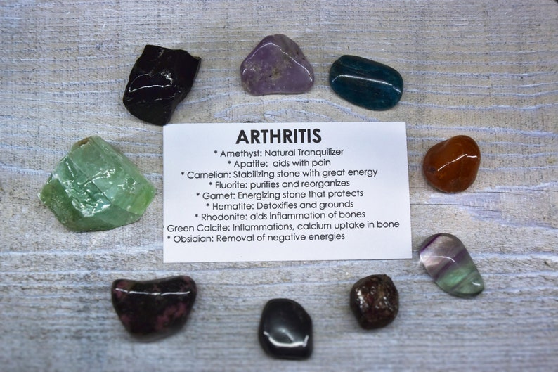 Arthritis Crystals Gemstones Kit Arthritis Stones Set Etsy Ireland