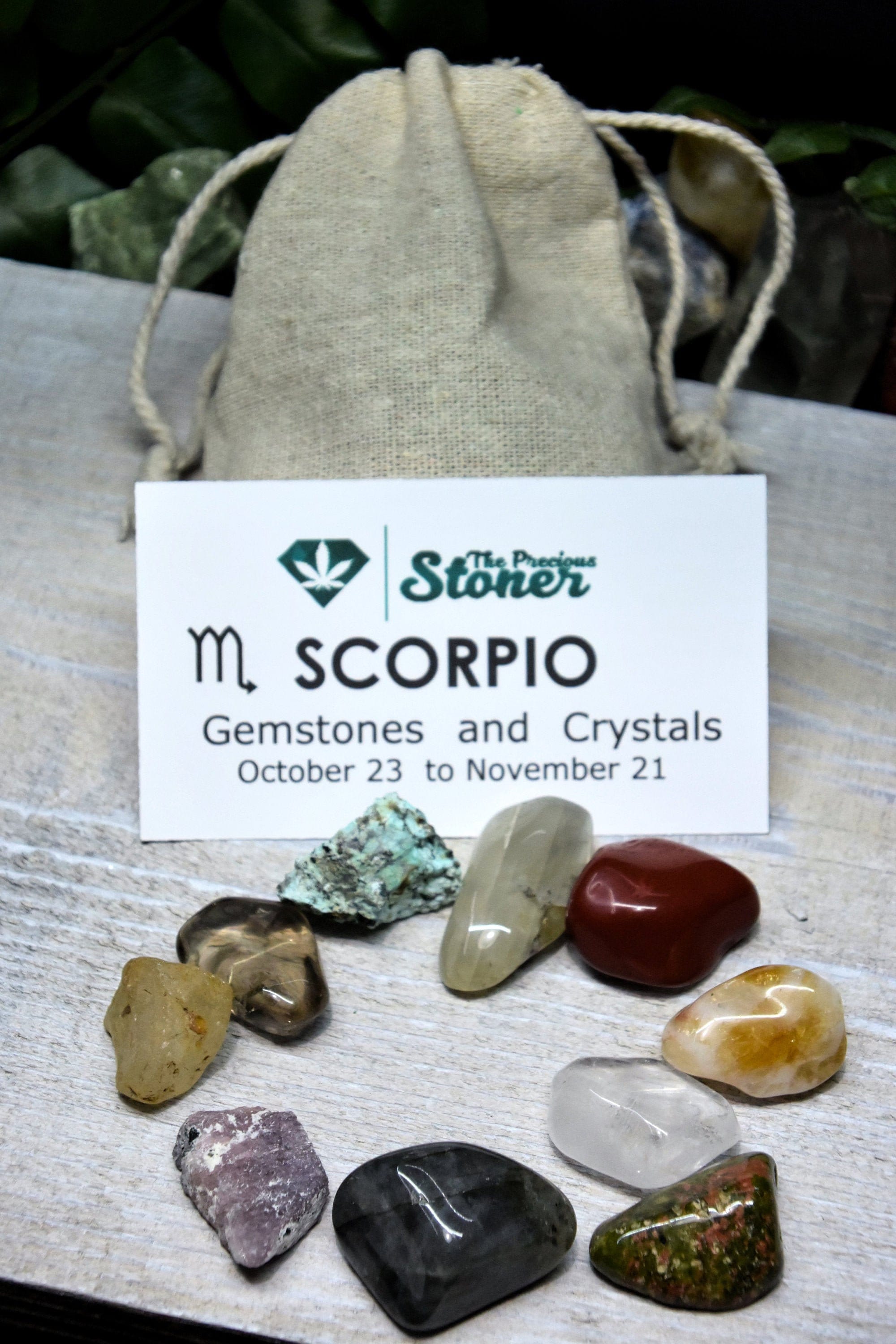 Scorpio Zodiac Crystals Gemstones Kit Scorpio Stones Set Etsy