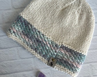 REAL Alpaca Woven Brim Winter Hat.