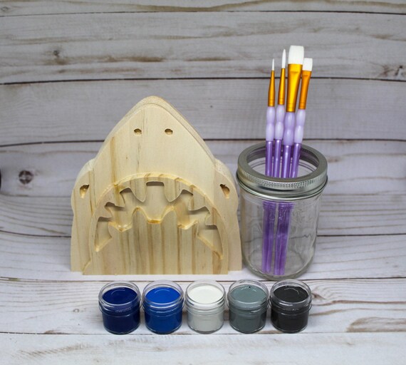 Wooden Shark Paint Kit