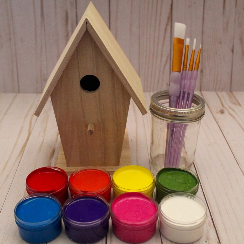Large Birdhouse Paint Kit Etsy
