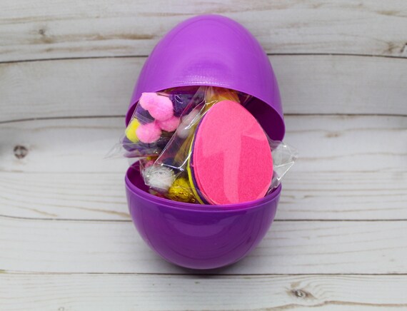 Easter Craft Kit Bright Colors Jumbo Egg Included