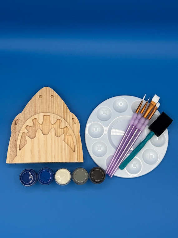 Wooden Shark Paint Kit