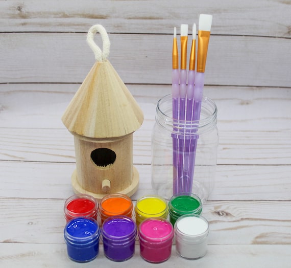 Mini Gnome Home Birdhouse Paint Kit