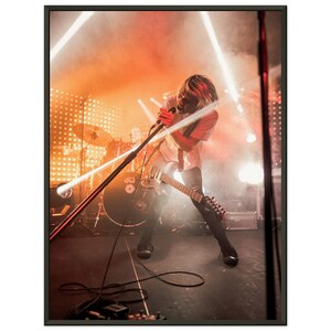 Poster con cornice in metallo, carta opaca di qualità museale "BADFLOWER"