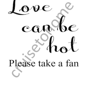 Wedding Fan Sign SVG