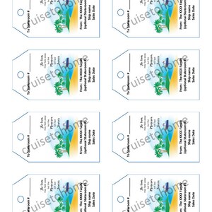 Cruise Gift Exchange Tag Customized Mouse Theme - Etsy