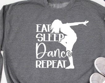 Eat Sleep Dance Repeat svg, dance svg, dance mom svg, dance team svg, dance silhouette svg, pole dance svg, dance printable, dance cut file