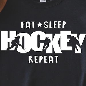 HOCKEY SVG, Female Hockey SVG, Eat Sleep Hockey Repeat svg, , Hockey decal svg, hockey stencil svg, hockey cricut, hockey silhouette