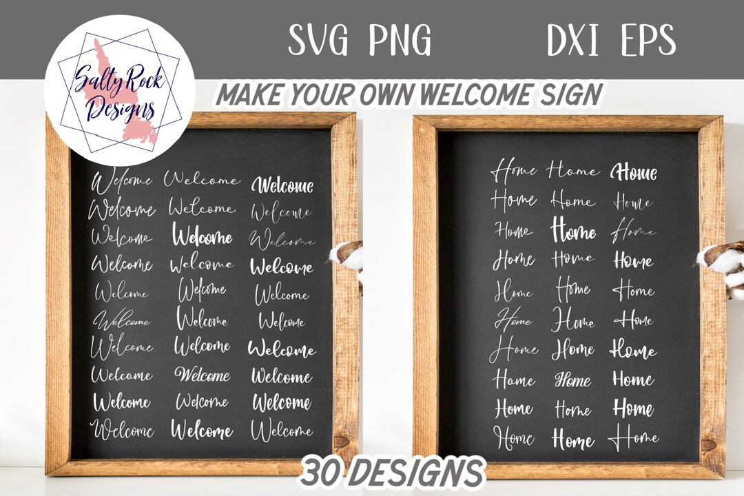 Welcome Svg Home Svg Welcome to Our Home Kit 30 Designs - Etsy