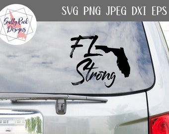 Florida SVG, Cricut, SIlhouette, Florida decal svg, Florida sign svg, Florida Strong Svg, Florida cut file, Florida stencil svg, Florida