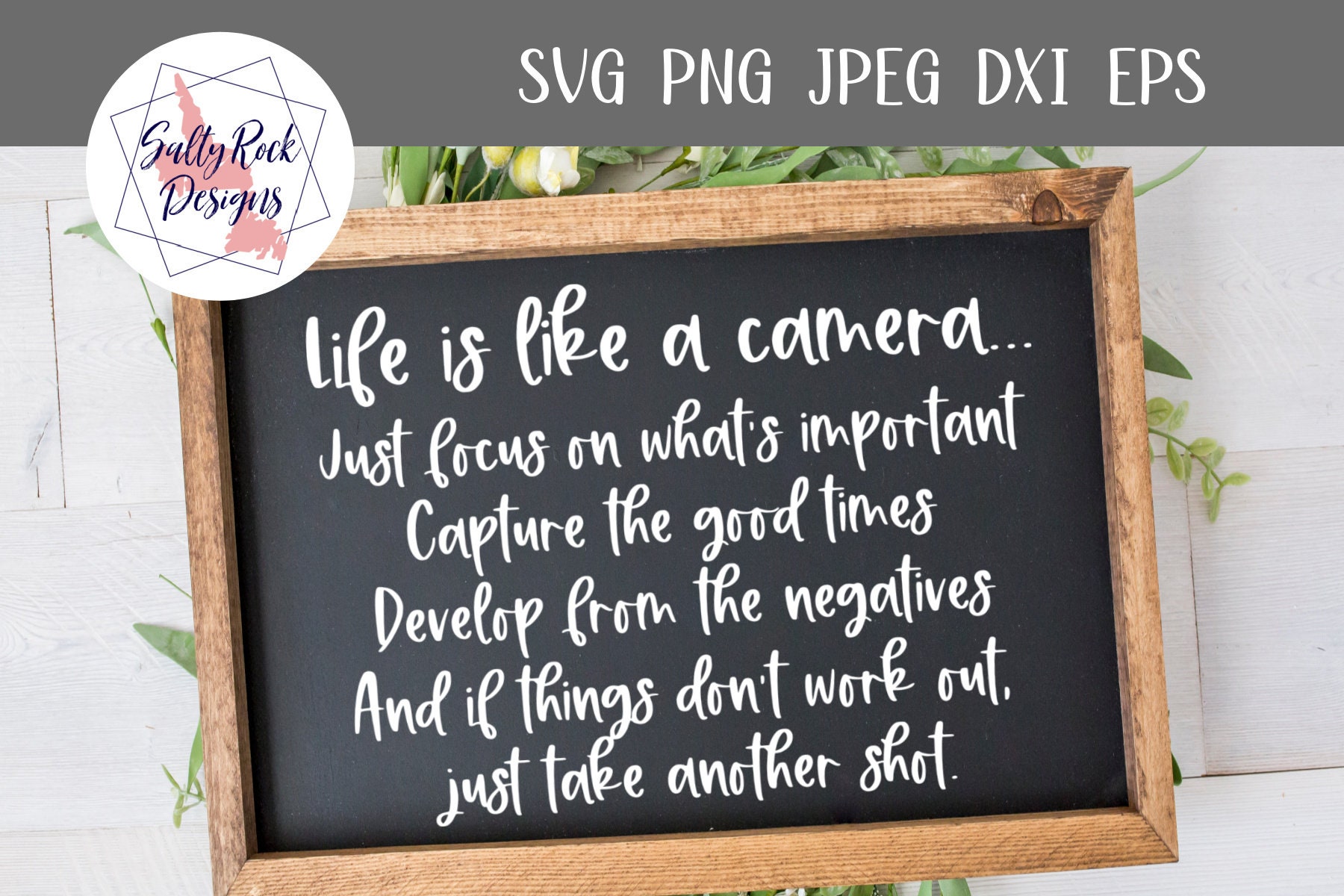 Life is Like a Camera Svg Cricut Silhouette Digital Cut Etsy