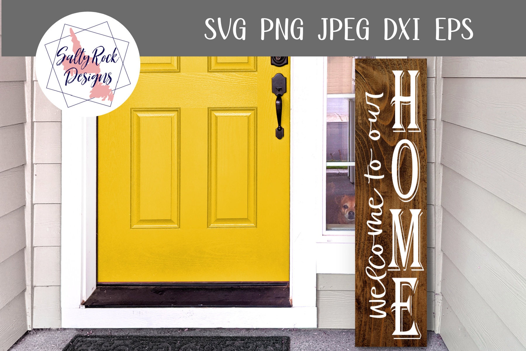 Welcome svg Welcome To Our Home SVG Welcome vertical sign | Etsy