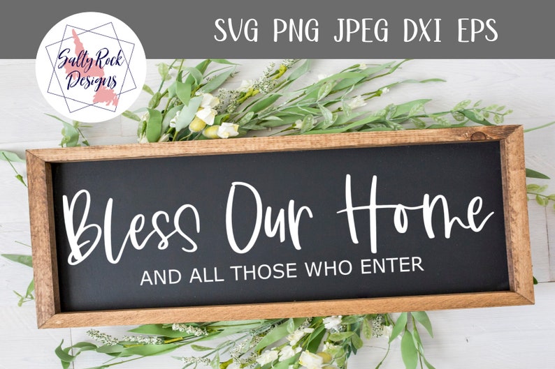 Bless This Home SVG Blessed svg Farmhouse sign svg Farmhouse svg Bless this home svg Bless Our Nest svg New Home gift image 1