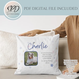 Pet Memorial Printable, Editable Pet Memorial File, Editable Pet ...