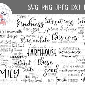 Farmhouse sign bundle | family sign svg bundle | farmhouse quotes svg bundle | family quote svg bundle | farmhouse svg | home sign bundle