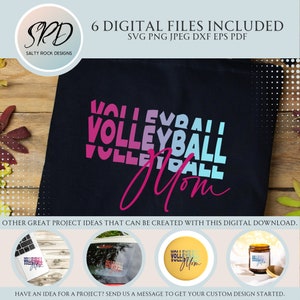 Volleyball Mom Bundle, Tumbler, Keychain,Volleyball, T-Shirts, Tumblers, Volleyball Mom Cut Files, Keychains, Ornaments, digital files