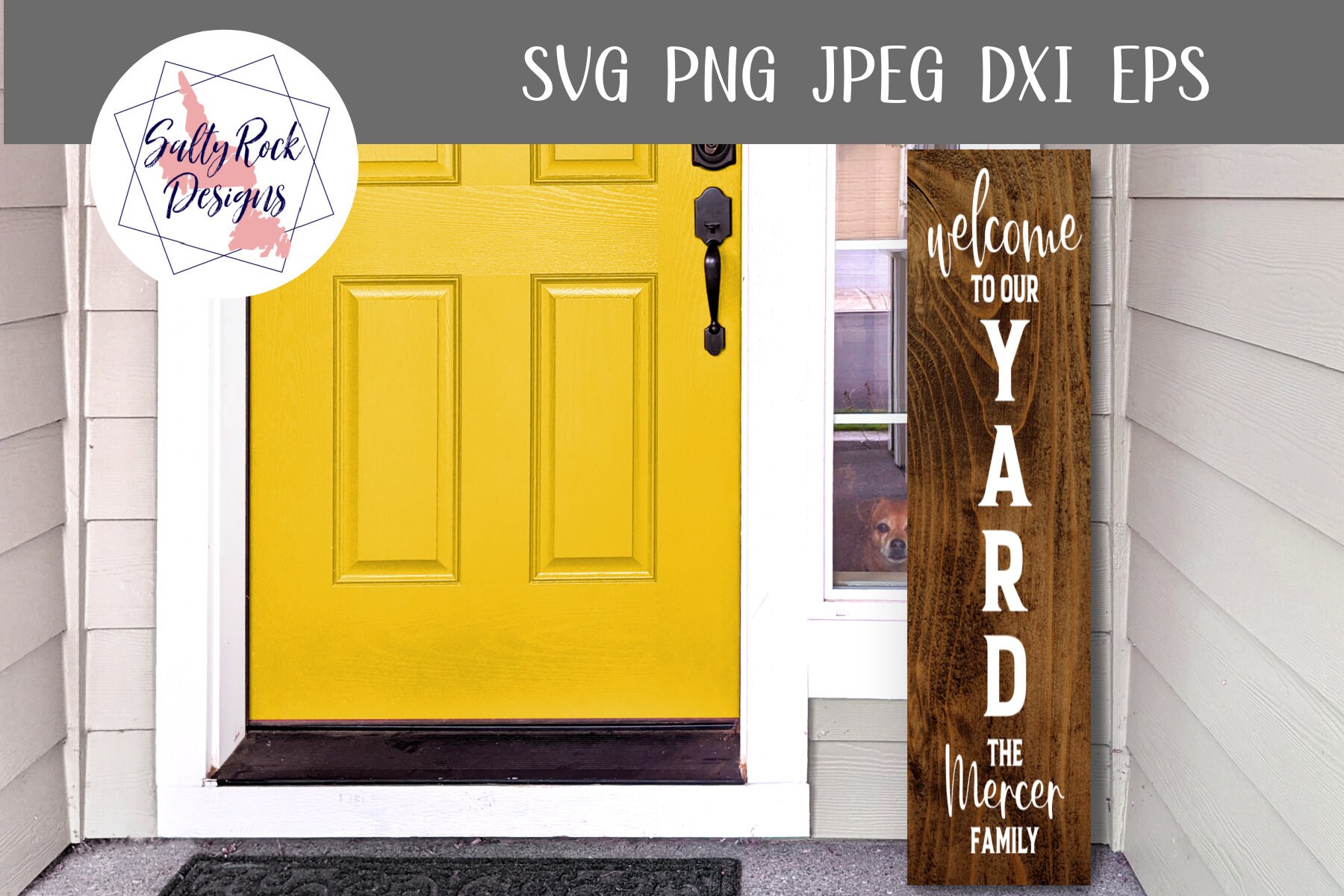 Bienvenido a nuestro patio Svg bienvenido svg signo de | Etsy