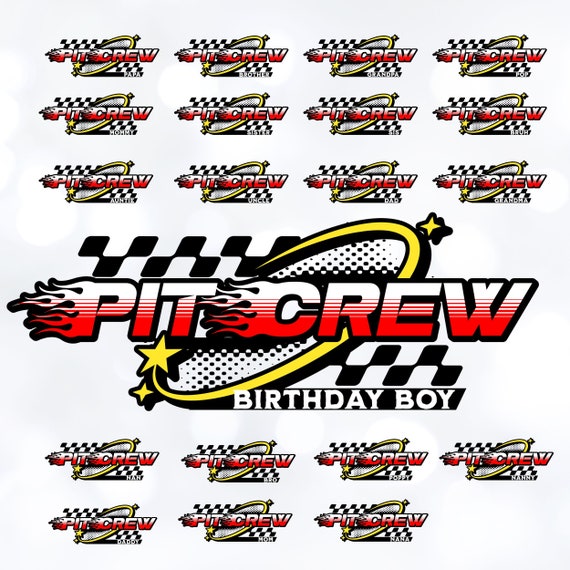 Race Car Family Matching Shirt Custom Pit Crew Birthday Shirt Racing Cars Themed Party Sports Car Party Family Pit Crew Shirt PNG Family