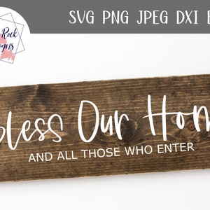 Bless This Home SVG Blessed svg Farmhouse sign svg Farmhouse svg Bless this home svg Bless Our Nest svg New Home gift image 3