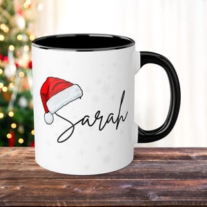Personalized Christmas Mug, Custom Christmas Mug, Secret Santa Gift, Christmas Coffee Cup, Custom Name Mug, Merry Christmas Mug, Xmas Mug