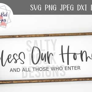 Bless This Home SVG Blessed svg Farmhouse sign svg Farmhouse svg Bless this home svg Bless Our Nest svg New Home gift image 2