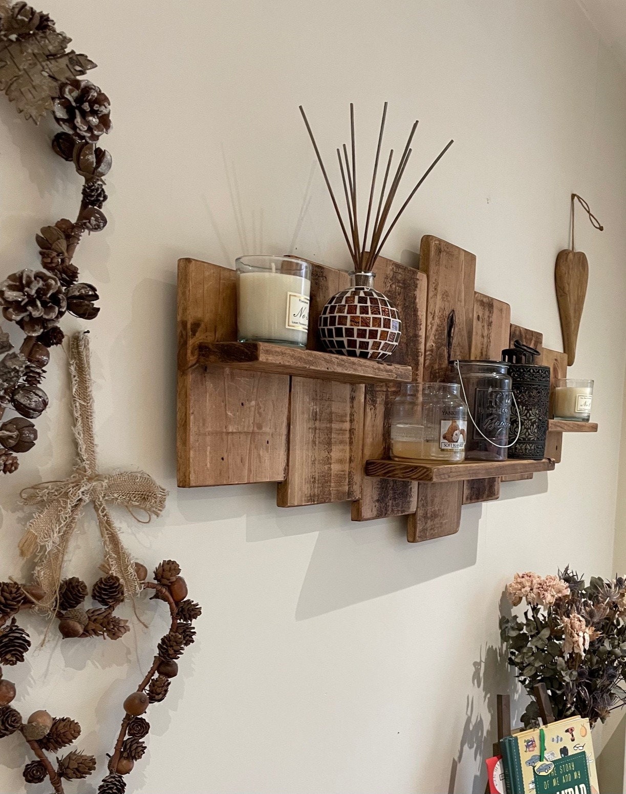 Wooden on sale pallet shelves