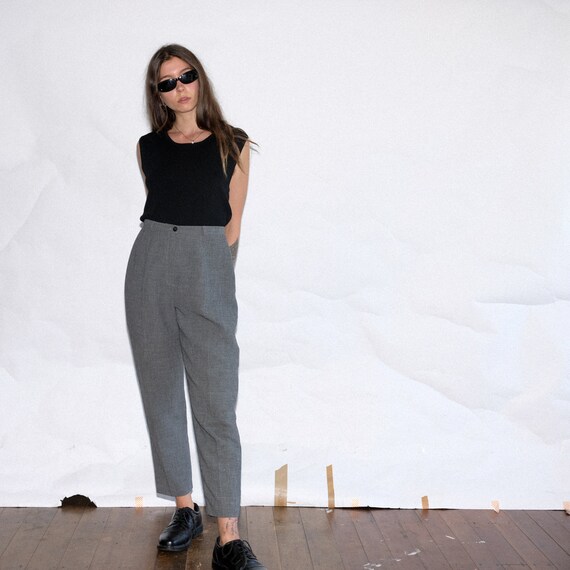 Pantaloni vintage / Pantaloni grigi a vita alta anni '90 / | Etsy Italia