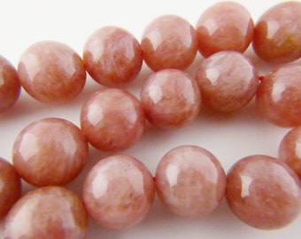 Strawberry Quartz Beads 14mm