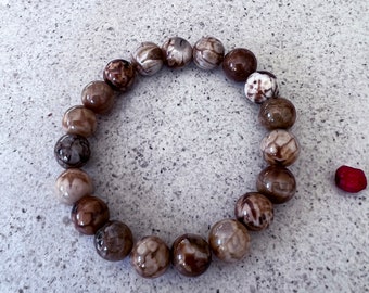 Poppy Jasper Bracelet - Elastic - 10mm bead size