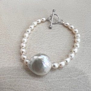 Baroque and Freshwater Pearl Bracelet - Sterling Silver
