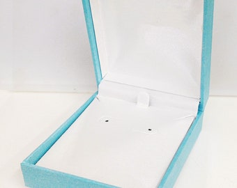 Pearl Light Blue Jewelry Box - for Pendant Necklaces or Earrings