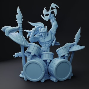 Styx Tiefling Barde | Fantasie-Miniatur | D&D Miniatur | Tischplatte | Zwillingsgöttin