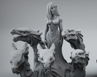 Tiamats Avatar | Fantasy Resin Miniature | DnD Miniature | RPG | Tabletop Game | Printed Obsession