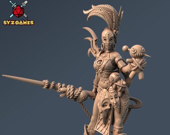 Alem, trådhäxan | 32 mm eller 28 mm fantasyminiatur | DnD-miniatyr | Brädspel | RPG | Signum Workshop