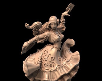Vadoma the Prophetess Dancer Fantasy Miniature | DnD Miniature | Tabletop Games | RPG