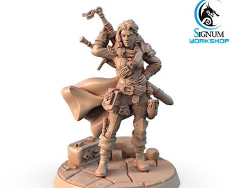 Renata, Jägaren | 32 mm eller 28 mm Fantasy Miniatyr | DnD Miniatyr | Brädspel | RPG | Signum Workshop