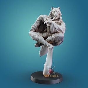 White the Rakshasa Fantasy Resin Miniature DnD Miniature RPG Tabletop Game Printed Obsession image 1