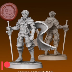 Clive | Fantasy Miniature | DnD Miniature | Tabletop Game | RPG | Pathfinder | Ethan Savage Studios